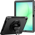 JT Berlin Rugged Kickstand & Handstrap Case f&uuml;r Samsung Galaxy Tab A11+ (2025) juodas