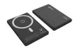 Winner Group WG - Power Bank 5000 mAh, bezdr&aacute;tov&aacute; 15W + PD 20W, juoda