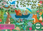Dėlionė Eeboo - Puzzle 20 pcs - Garden Animals (EPZY993)