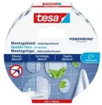 TESA 77745-00000, Montavimo juosta, Balta, 5 m, Vidaus darbams, Stiklas, Metalas, Plastikas, 19 mm