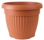 Lauko plastikinis vazonas TERRA, rudos sp., 64 x 50 cm