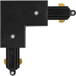 Vienfazio bėgelio L formos sujungimas TRACKLIGHT, juodas