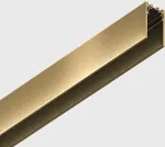Pavir&scaron;inis magnetinės sistemos IN_LINE bėgelis, 48V, žalvario sp., 2m, 4x