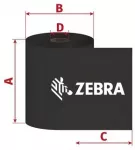 Zebra 2100 Wax terminė juosta 450 m Juoda