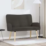 Dvita&scaron;kė sofa Tamsiai pilka 115 x 61 x 87 cm Boucl&eacute;