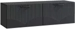 TV staliukas Sieninė TV spintelė Juoda 98 x 31 x 30 cm Apdirbta mediena