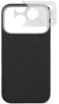 Epico UNUM SlimAramid Mag+ dėklas iPhone 17 Pro Max/18 Pro Max &ndash; suderinamas su Qi2 ir MagSafe &ndash; Juodas