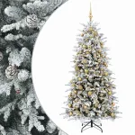 Dirbtinė kalėdinė eglutė su rutuliuku 180 cm 300 LED