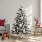 Kalėdinių rutulių rinkinys XXL 3 vnt. Balta &Oslash; 25 cm Plastmasė