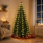 Kalėdų eglutės lemputės Žalia 180 cm PVC 180 LED
