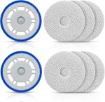 KTNAid mikropluo&scaron;to &scaron;luosčių ir laikiklių rinkinys Ecovacs Deebot T30 Pro robotams, 6+2 vnt.