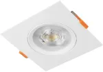 VOLARE Downlight, LED, 9W, 720lm, CCT, AC220-240V, IP20, Square, Baltas