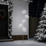 S formos LED kalėdinė eglutė Balta 20 x 20 x 175 cm Plienas