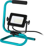 Eglo Led statybinis prožektorius, ne&scaron;iojamas darbo &scaron;viestuvas i&scaron; aliuminio ir plastiko, darbo &scaron;viestuvas turkio ir juodos spalvos, pasukama dirbtuvių lempa, Ip65, neutrali balta, 2000 lm