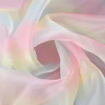Viusneun vaivoryk&scaron;tinis tiulis, 150 x 200 cm spalvų gradiento vaivoryk&scaron;tinis tiulis odai nekenksmingas organzos audinys vestuvių stalo takeliui dovanų juostelės lankas siuvimo amatų audinys (rožinis)