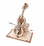 3d medinės dėlionės mechaninė muzikinė dėžutė magi&scaron;koji violončelė modelis