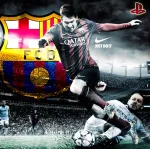 Skin, suderinama su Ps4 Slim - Lionel Messi Fc Barcellona - Limited Edition Decal Cover Protective Cases Faceplates Bundle