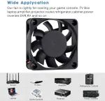 Gdstime 80mm 12v Dc Ventiliatorius 2800 Rpm 2 Pin Kompiuteriui, 124751