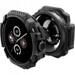 &Scaron;arvuotas dėklas Pixel Watch 3/2/1 41mm, Spigen Rugged Armor, uždedamas dėklas