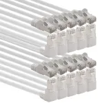 &Scaron;akotuvas Cat 6 tinklo kabelis, 3m, 10 vnt., baltas, kampinis jungtis