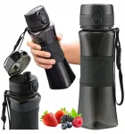 Uzspace Buteliukas-plaktuvas baltymams, papildams 700 ml Tritano gertuvė vandeniui, juodas