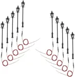 Sharplace 10 x ap&scaron;vietimo modelių gamyba, 1:100 modelių gamybos ap&scaron;vietimas, gatvių žibintų modelių gamyba h0, led lempų modelių gamyba, mini sodo dekoracijų rinkinys - warm led single head
