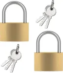 Spyna su raktu 30 mm, mažos spynos su raktų rinkiniu, 2 mini lagamino spynos su raktu lagaminams, spintelėms