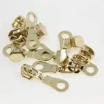 Leekayer 50 vnt. #5 metalinės rankenėlės nailoniniams spiraliniams užtrauktukams, metaliniai užtrauktukų slankikliai striukėms, bagažui, rankinėms, krep&scaron;iams, didelis kiekis (auksiniai), žalvarinis slankiklis užtrauktukui