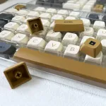 Guffercty kred Xda profilio klavi&scaron;ų dangteliai 125 retro Pbt klavi&scaron;ų dangtelių rinkinys, dažytas sublimacijos būdu, Ansi Us i&scaron;dėstymas, skirtas Cherry Mx jungiklių mechaninei klaviatūrai (xda/ember)