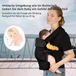 Ergobaby Ergonomi&scaron;ka kūdikio ne&scaron;ioklė: patogi, reguliuojama, nuo gimimo iki 36 mėn.