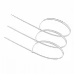 Kabelinės jungtys Ecolight 3,6 mm x 400 mm, 100 vnt., Ok-36400w, baltos