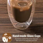 Mumdoyal Dvisienės latte macchiato stiklinės, stilingos ir prakti&scaron;kos (2 x 350 ml)