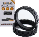 Padangos irobot roomba 500, 600, 700, 800 ir 900 serijoms i7 e5 e6 (2 vnt.) pagaminta Europoje, neslystančios, puikus sukibimas ir lengvas montavimas