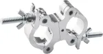 Lighting Truss Swivel Coupler gnybtai &scaron;viestuvams, Lighting O Clamp Dj &scaron;viestuvo stulpo gnybtas greito atleidimo dvigubos galvutės santvaros gnybtas, Dual Swivel Tube Clamp Two Wrap Around Pipe Clamp 40 mm - 52 mm
