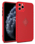 Fusion Accessories "Breathe Silikoninis dėklas Apple iPhone 12 / 12 Pro" Raudona