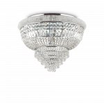 Lubinis &scaron;viestuvas Ideal Lux Ceiling lamp with 24 lights DUBAI, E14, sidabrinis color