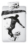 Faro Futbolininko jaunimo patalynės komplektas 140x200cm + pagalvė 70x90cm