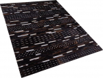 Beliani Odos skiautės kilimas 160 x 230 cm rudos spalvos AKSEKI
