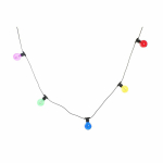 LED žibintų vainikas DKD Home Decor Spalvotas (850 x 7 x 13 cm)