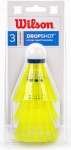 WILSON WILSON DROPSHOT 3 CLAMSHEL badmintono plunksnelės (3 vnt.)