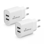 Įkroviklis MediaRange MediaRange Ladeger&auml;t 12W 2-Port 2x USB-A, baltas