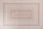 Beliani Rug 160 x 230 cm baltai rudos spalvos!
