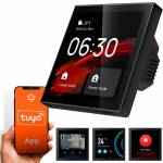 Extralink I&scaron;manių namų TUYA valdymo panelė, LCD, Wi-Fi, su ZigBee bridge, montuojama sienoje, juoda