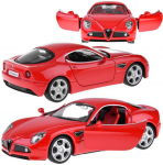Jokomisiada &bdquo;Metal Car&ldquo; modelių &bdquo;Alfa Romeo 8c&ldquo; konkurso mastelis 1:32 žibintai za4607