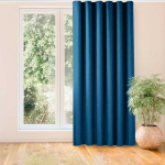 Užuolaidos plisuotos 280&times;300 tamsiai mėlynos chenille