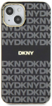 DKNY PC/TPU Repeat Pattern Tonal Stripe Magsafe dėklas telefonui Apple iPhone 13 juodos spalvos