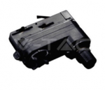 Trifazių bėgelių adapteris, juodas