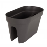 Artevasi Jardiniere Kaprio balkonui - 30 x 60 x h 30 cm - 26,8 L - Antracito pilka