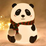 Naktinė silikoninė lempa &scaron;viestuvas Panda