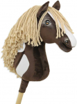 Super Hobby Horse Medinis žirgas su lazda tamsiai rudas &ndash; Premium Western
